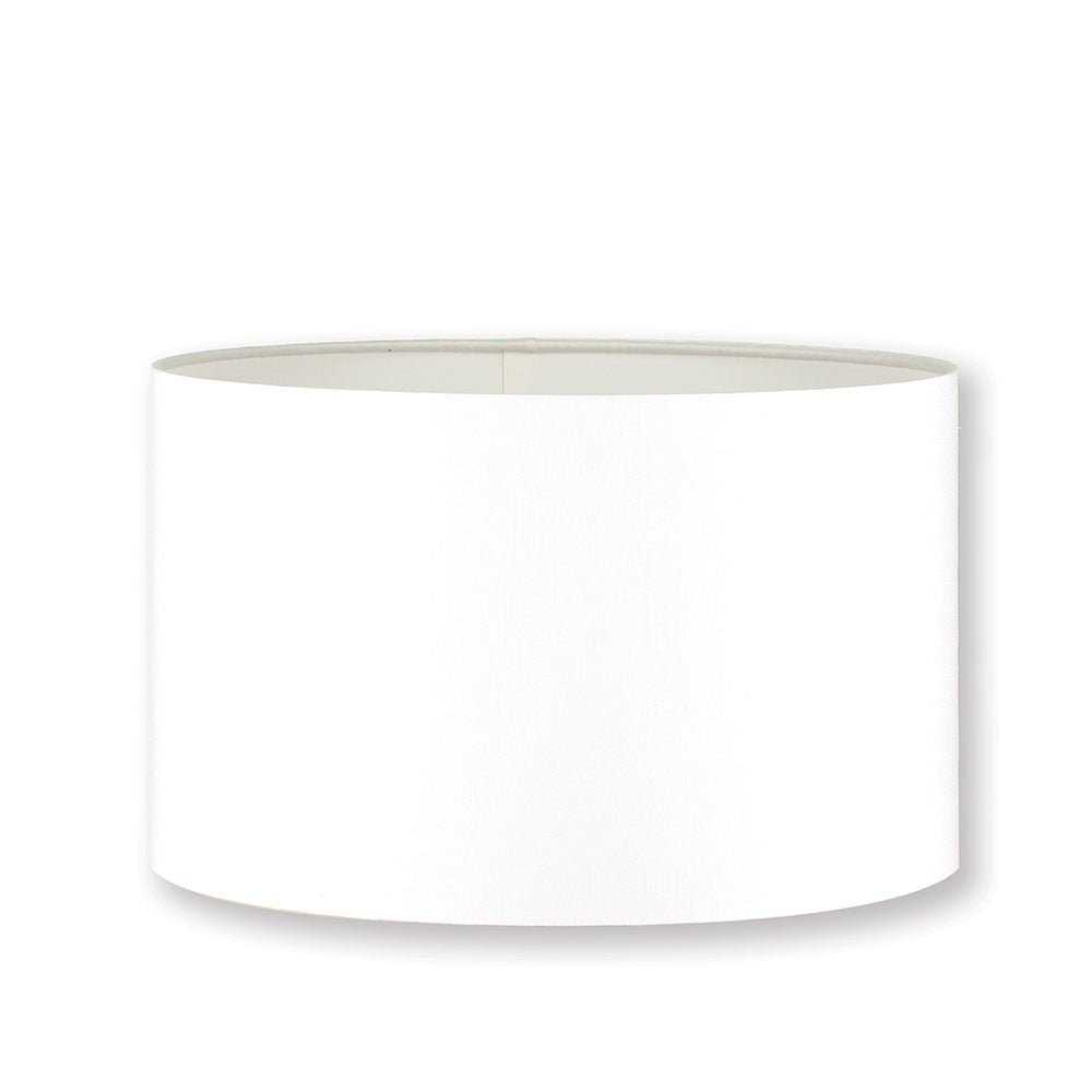 William Yeoward 40cm Drum Lampshade in Satin with White Liner luxury table lamp - EB London product image 1