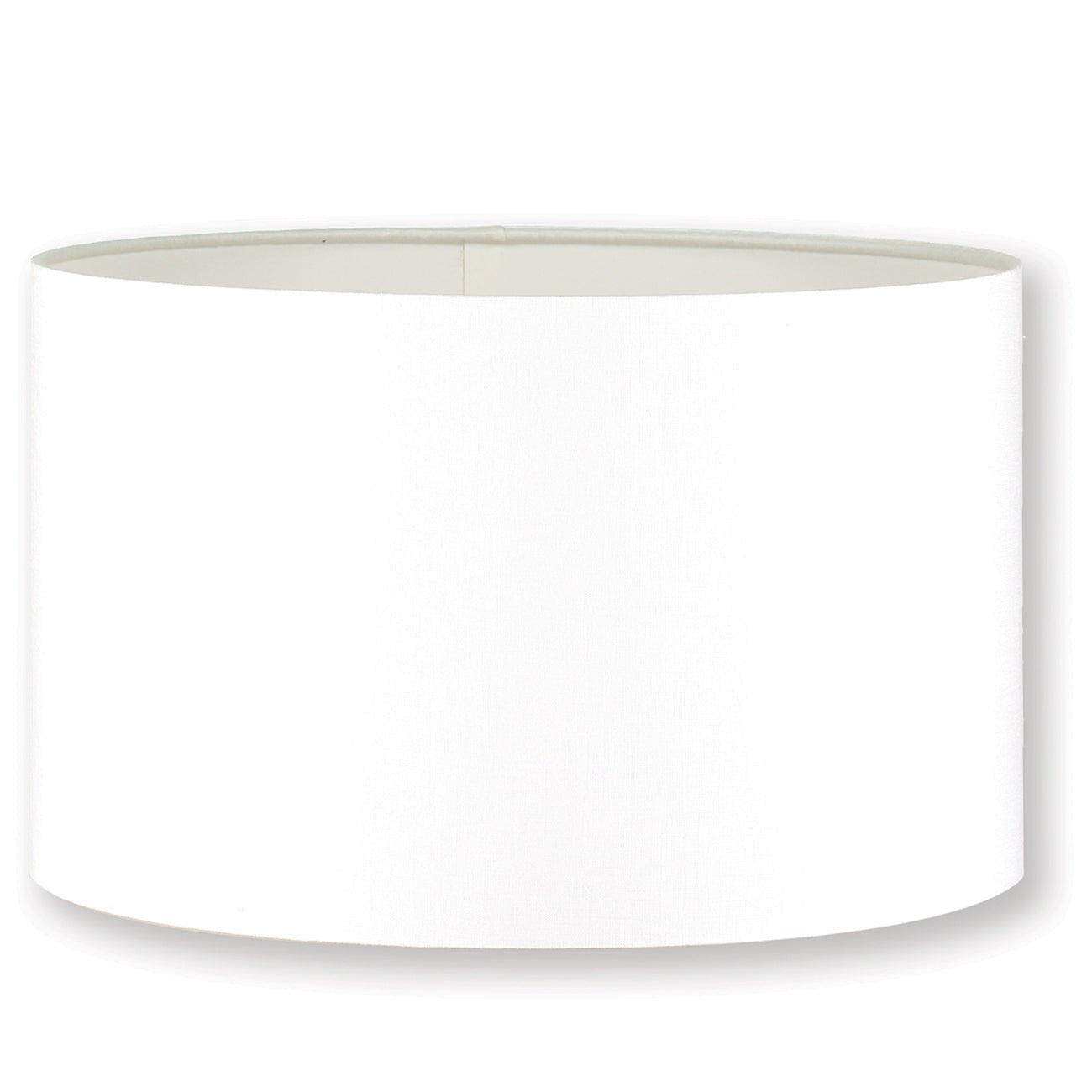 William Yeoward 45cm Drum Lampshade In Linen with White Liner luxury table lamp - EB London product image 1