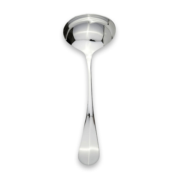 Carrs Silver Baguette sterling silver sauce ladle with tapered ridge handle, hallmarked, 195mm