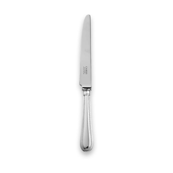 EB London by Carrs Silver sterling silver dessert knife with beaded edge, hallmarked, 221mm