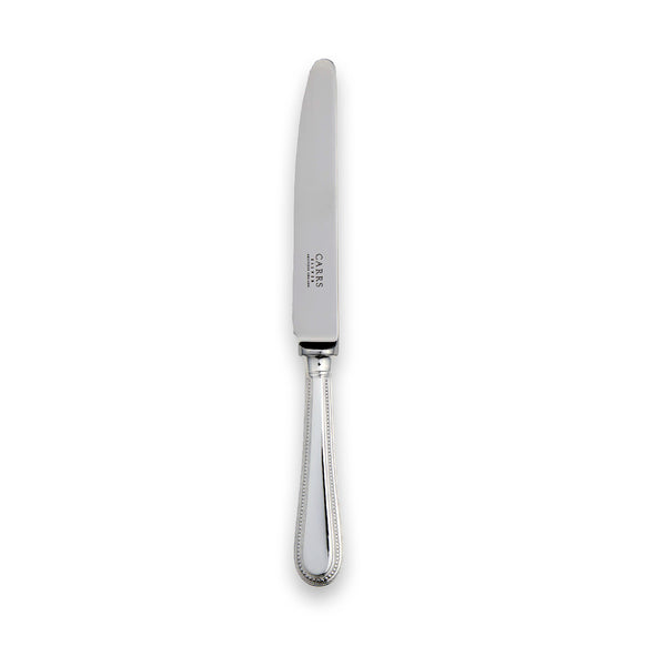 EB London by Carrs Silver sterling silver table knife with beaded edge, hallmarked, 245mm