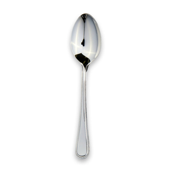 Carrs Silver EB London Bead dessert spoon, hallmarked sterling silver, 182mm