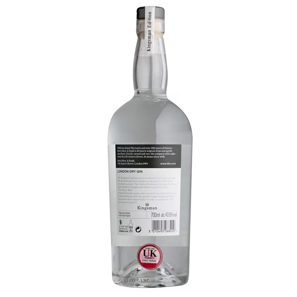 Berry Bros. & Rudd London Dry Gin, Kingsman Edition (40.6%) - EB London