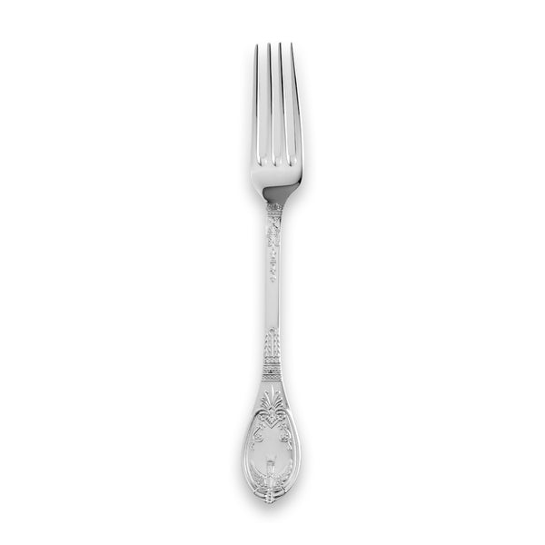 EB London Château table fork 206 mm in hallmarked sterling silver with Château-inspired design