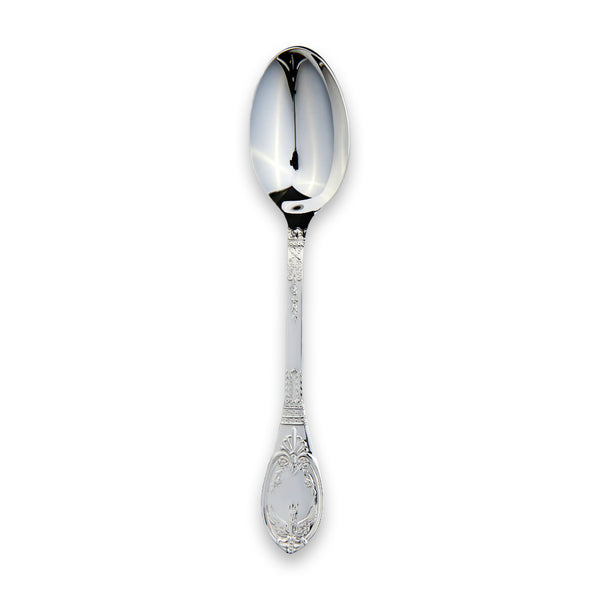 EB London Château tea spoon 139 mm in hallmarked sterling silver, polished and ornate design