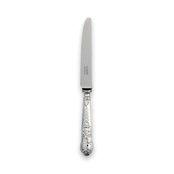 Carrs Silver Coburg sterling silver dessert knife, hallmarked, 218 mm