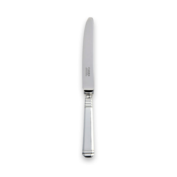 Carrs Silver sterling silver décor dessert knife, hallmarked, 218mm
