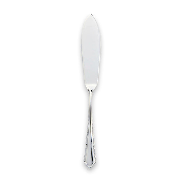 Carrs Silver sterling silver Dubarry fish blade with Rococo-inspired handle, hallmarked, 210mm