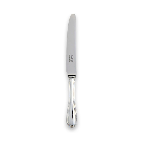 EB London English Thread sterling silver dessert knife, hallmarked, 221mm, polished finish