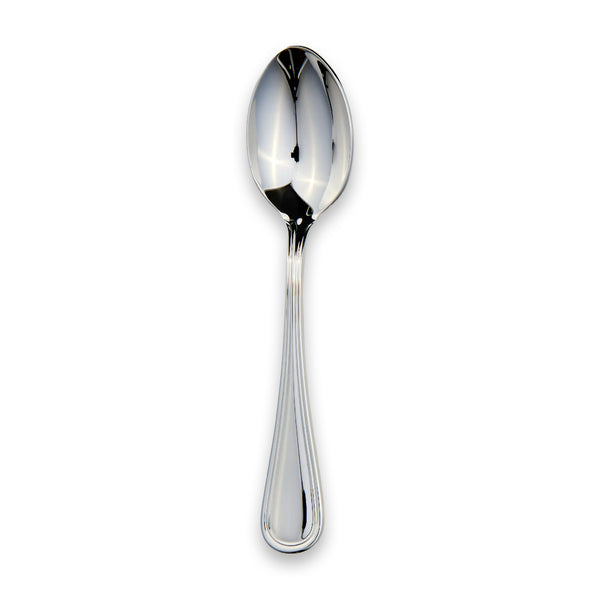 EB London English Thread sterling silver tea spoon, hallmarked, 139mm, polished finish