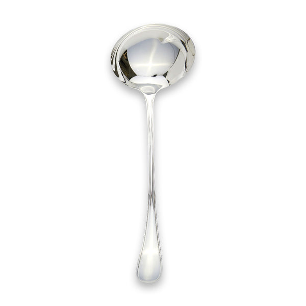 Carrs Silver English Thread sterling silver soup ladle, hallmarked, 305 mm