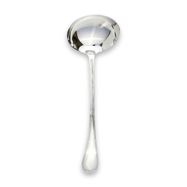 Carrs Silver sterling silver Reed & Ribbon soup ladle, hallmarked, 305 mm