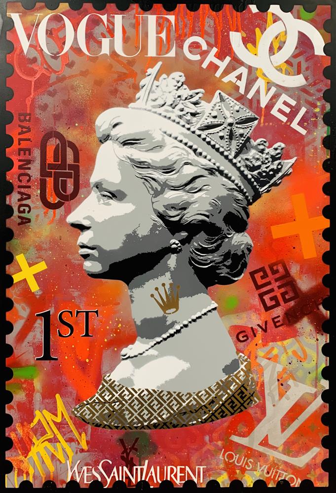 Hue Folk - Her Majesty 1st - Original British Art - EB London