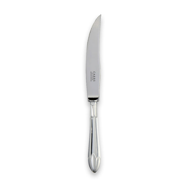 Carrs Silver sterling silver steak knife, Lotus collection, hallmarked, 220mm
