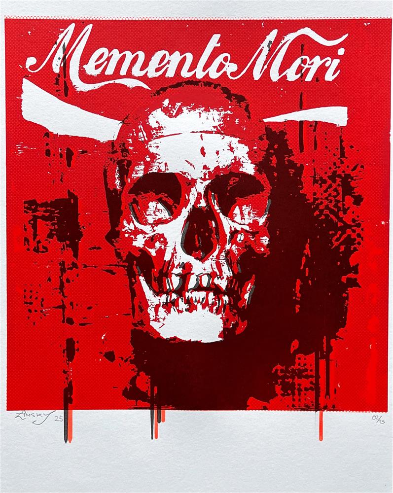 Zinsky - Memento Mori - Screenprint - Limited Edition British Art - EB London