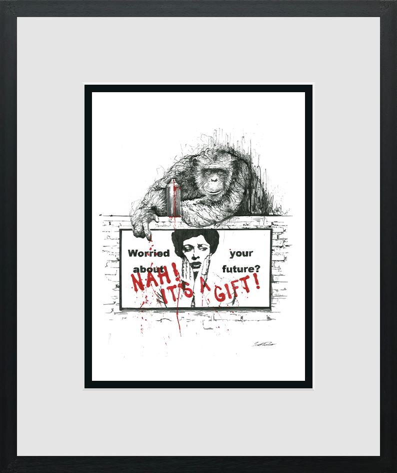 Scott Tetlow - Nah! It's a Gift - Miniature - Limited Edition British Art - EB London