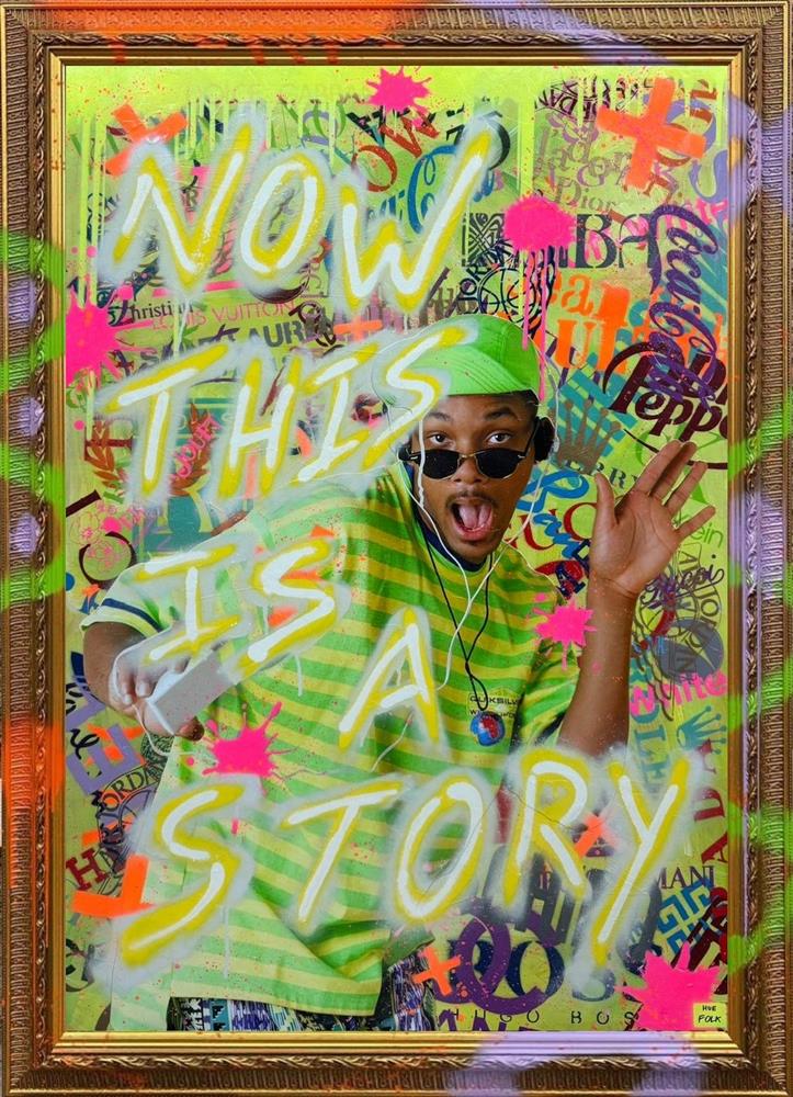 Hue Folk - Now This Is A Story - Original British Art - EB London