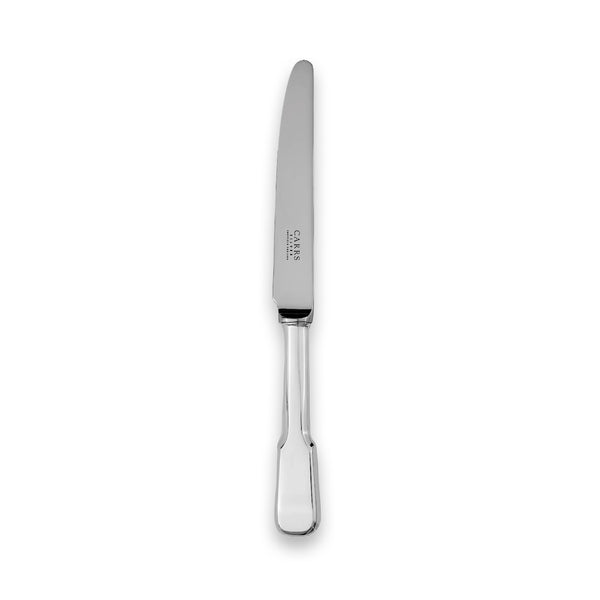 Carrs Silver Plain Fiddle sterling silver dessert knife with polished finish, hallmarked