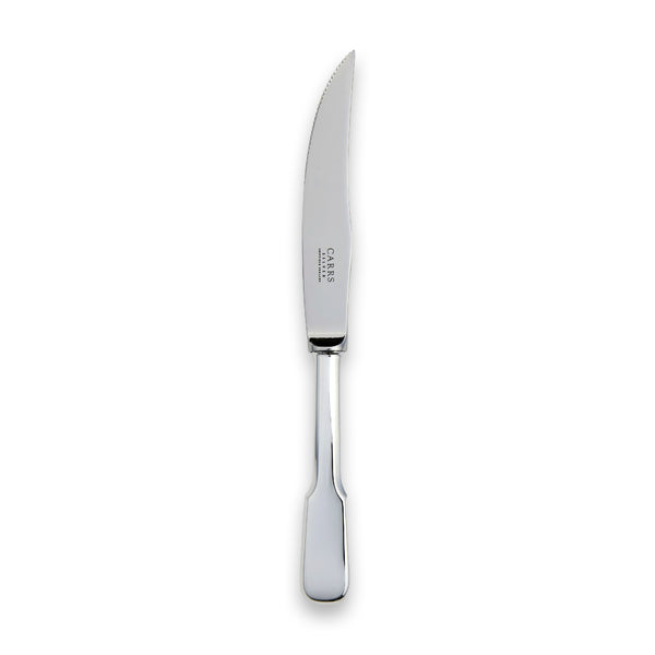 Carrs Silver sterling silver steak knife, Plain Fiddle collection, hallmarked, 220mm