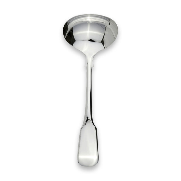 Carrs Silver sterling silver Plain Fiddle sauce ladle, hallmarked, 195mm, polished finish