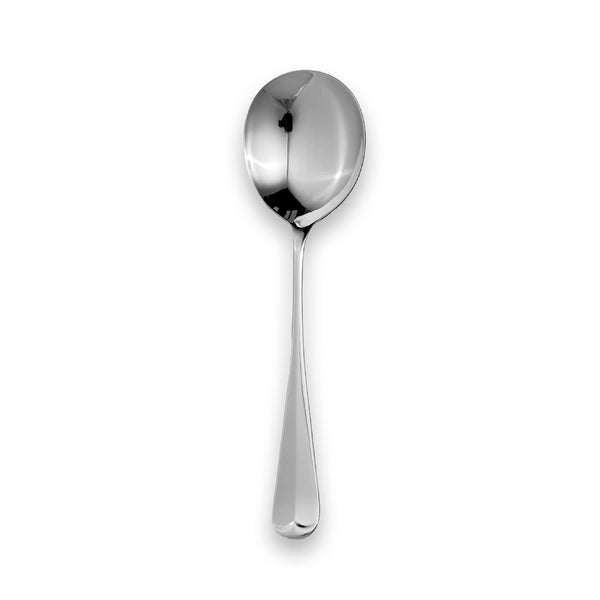 Carrs Silver sterling silver Rattail soup spoon, hallmarked, 176mm