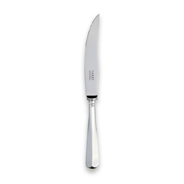 Carrs Silver sterling silver steak knife, Rattail collection, hallmarked, 220mm