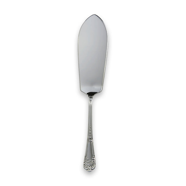 EB London by Carrs Silver La Regence fish serving blade with ornate Regency handle, sterling silver hallmarked, 316mm