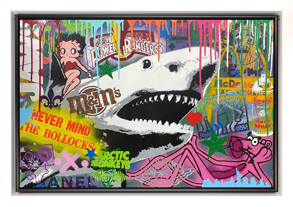 Hue Folk - Shark Attack - Original British Art - EB London