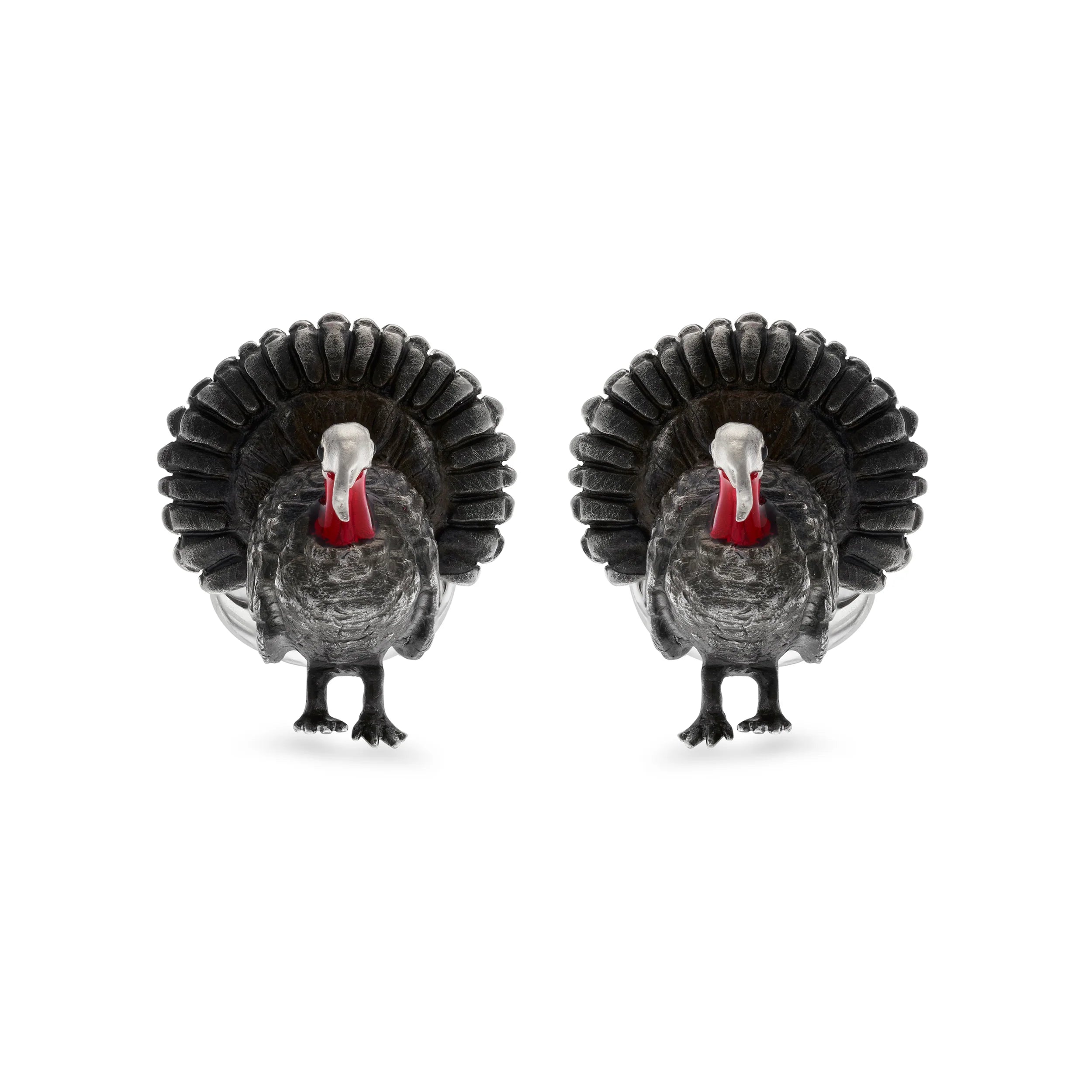 Sterling Silver Wild Turkey Cufflinks – Deakin & Francis - EB London