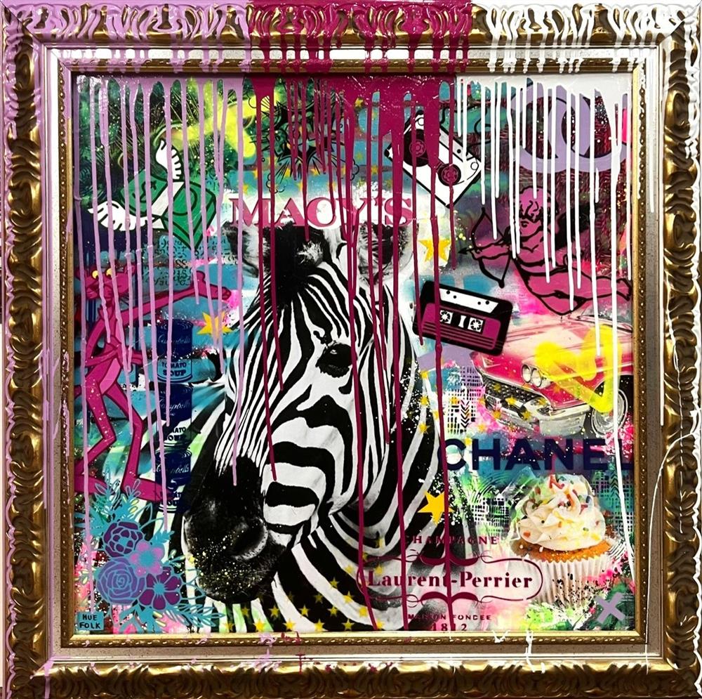 Hue Folk - Stripes The Word - Original British Art - EB London