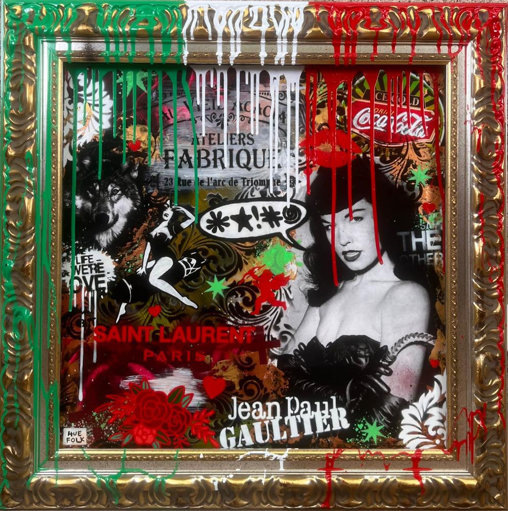 Hue Folk - The Notorious Betty Page - Original British Art - EB London