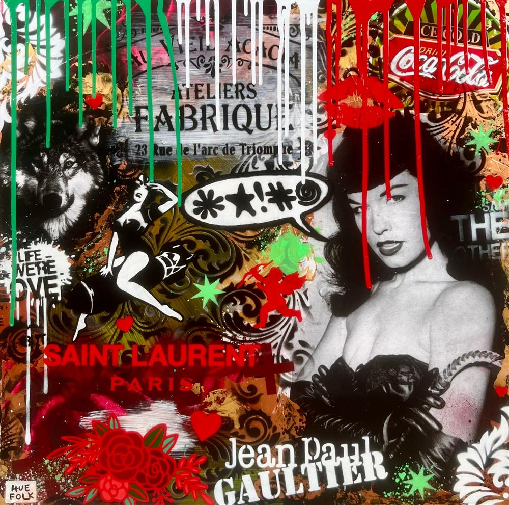 Hue Folk - The Notorious Betty Page - Original British Art - EB London