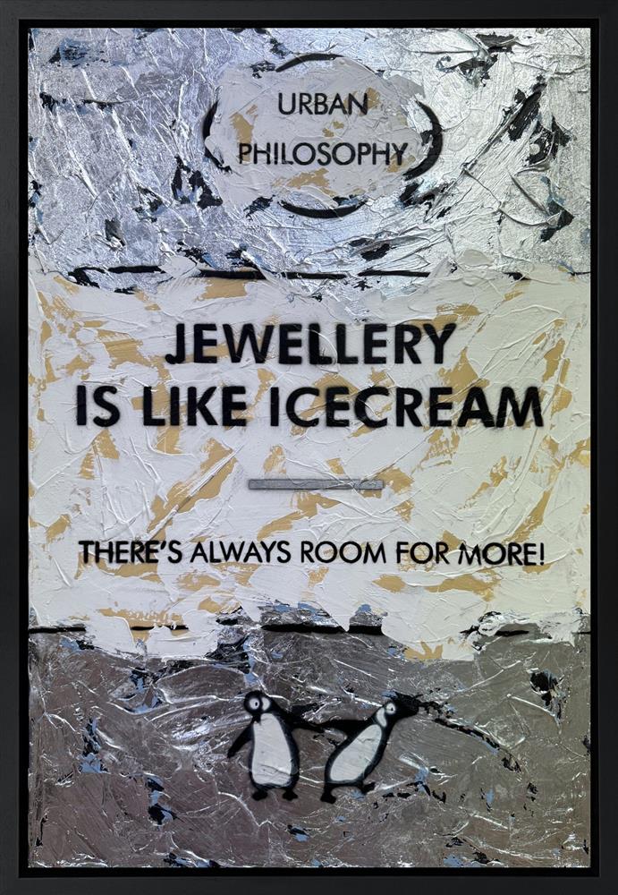 Hue Folk - There's Always Room For More! - Palladium Leaf - Original British Art - EB London