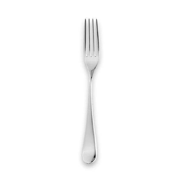 Carrs Silver Vision table fork, sterling silver handle with stainless steel tines, UK hallmarked, polished finish, 208mm