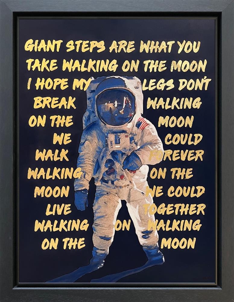 Linda Charles - Walking On The Moon - Police/Armstrong II - Original British Art - EB London