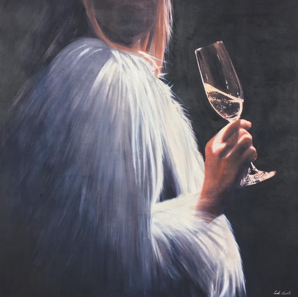 Linda Charles - White Champagne ~ - Original British Art - EB London