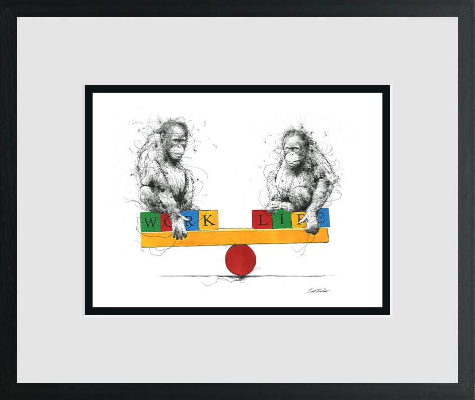 Scott Tetlow - Work Life Balance! - Miniature - Limited Edition British Art - EB London