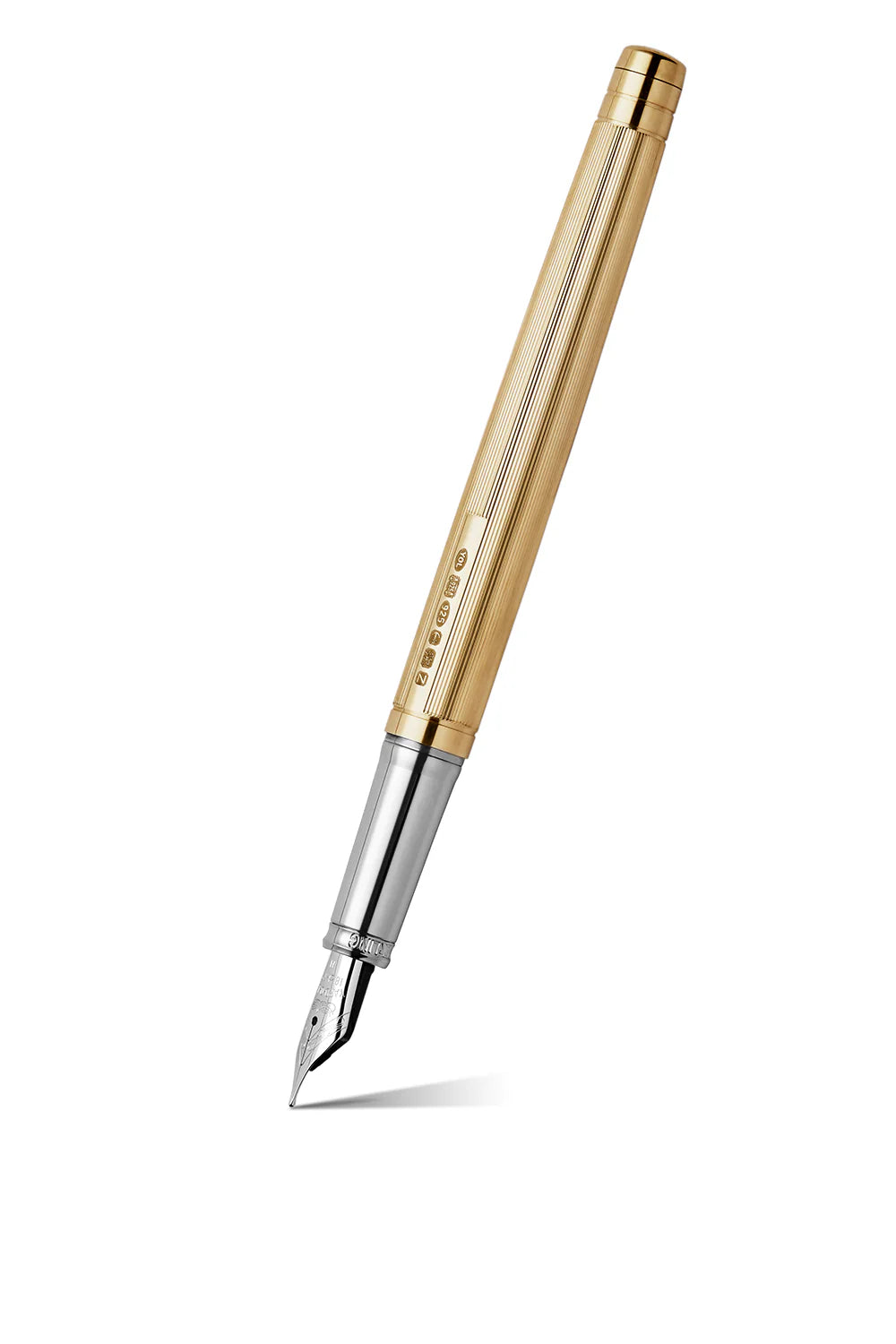The Pinstripe 72 Gold Vermeil Standard Fountain Pen by Yard-O-Led - image 2