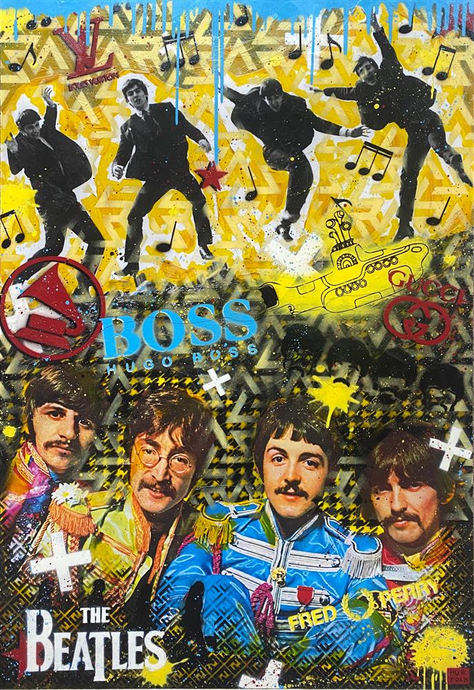 Hue Folk - Yellow Submarine - Original British Art - EB London