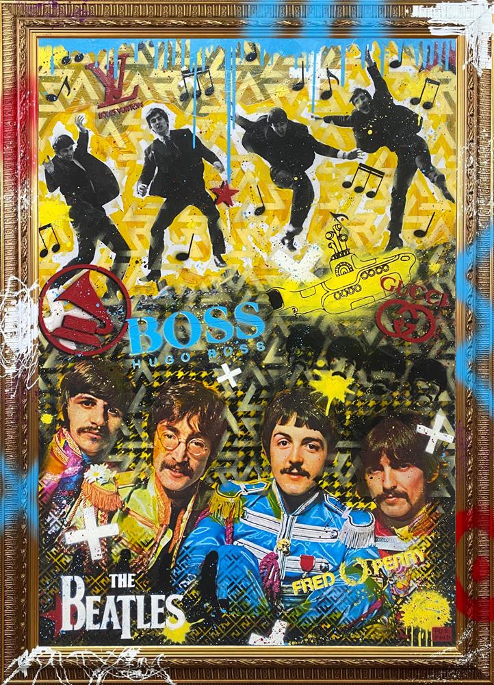 Hue Folk - Yellow Submarine - Original British Art - EB London