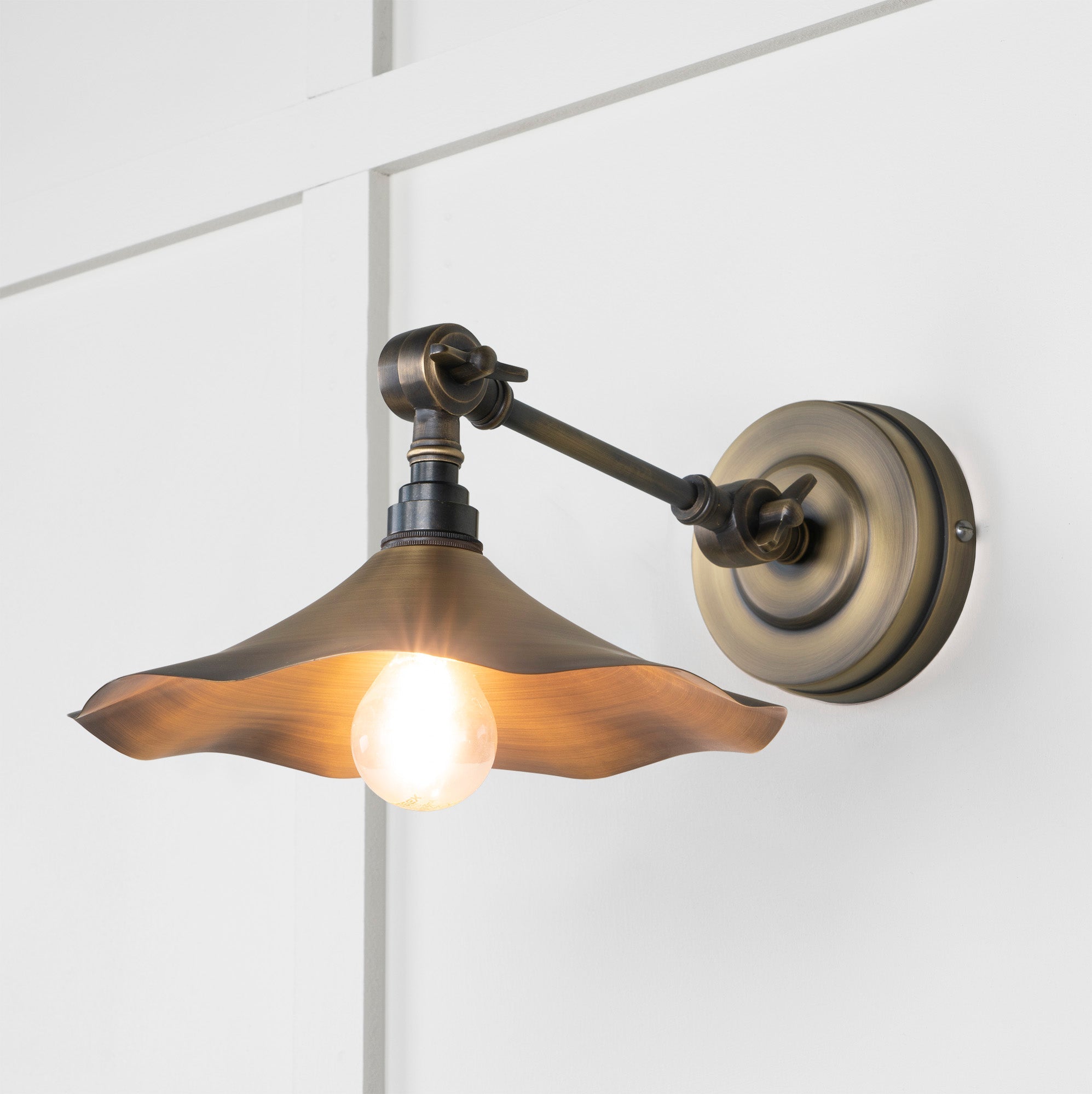 Aged Brass Flora Wall Light | Aged Brass - From The Anvil - EB London