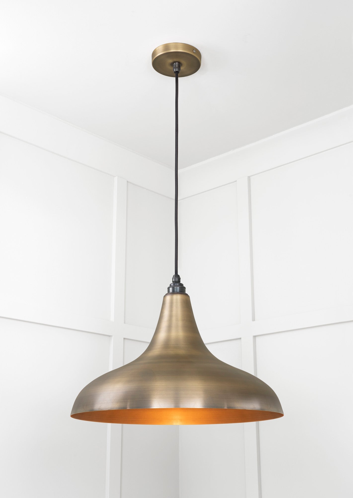 Aged Brass Frankley Pendant | Aged Brass - From The Anvil - EB London