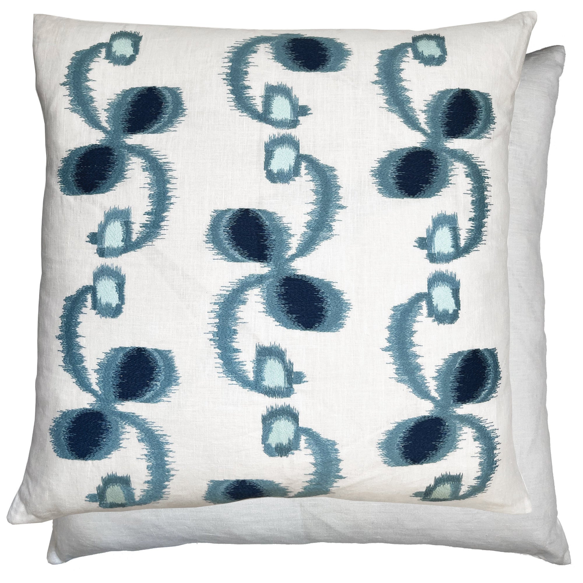 William Yeoward Ajanta - Denim 60x60 Cushion luxury cushion - EB London product image 1