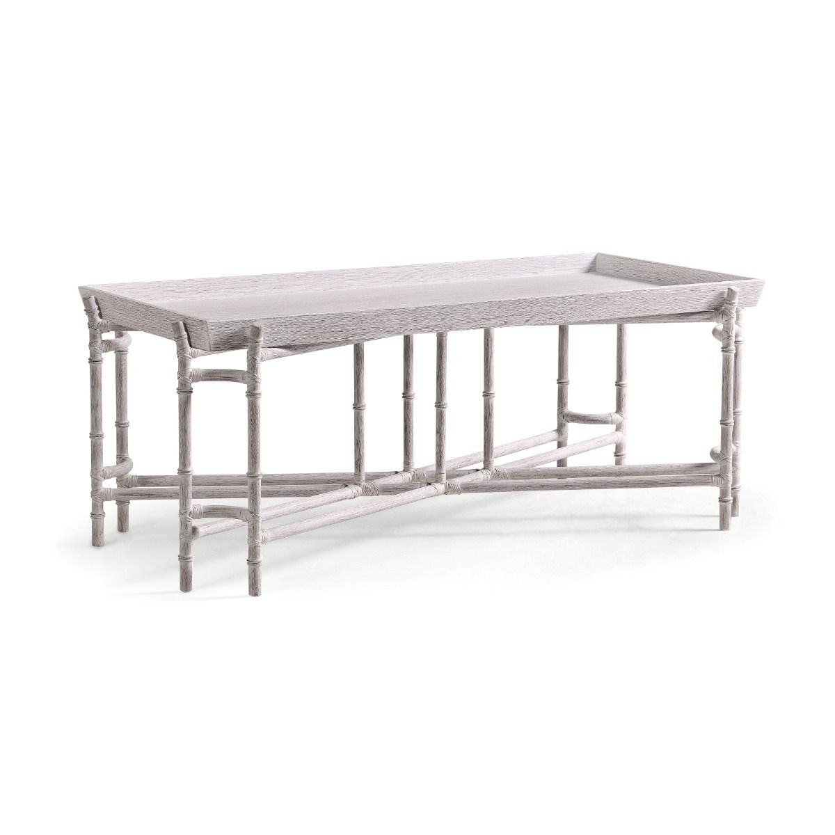 William Yeoward Bamburgh Coffee Table Base in Whitened Oak luxury furniture - EB London product image 1