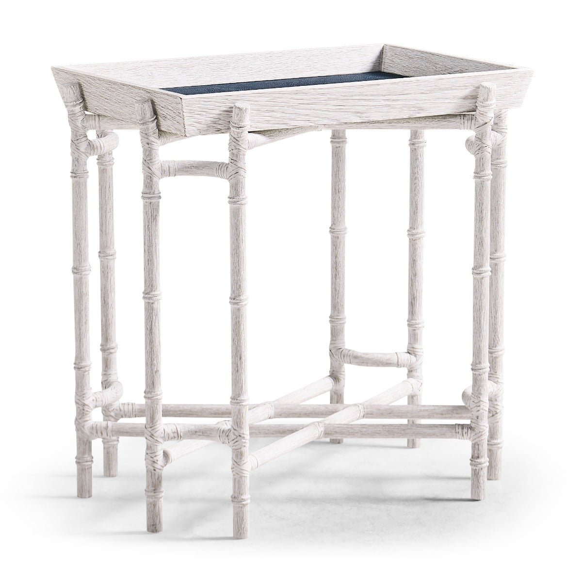 William Yeoward Bamburgh End Table Base in Whitened Oak luxury furniture - EB London product image 1
