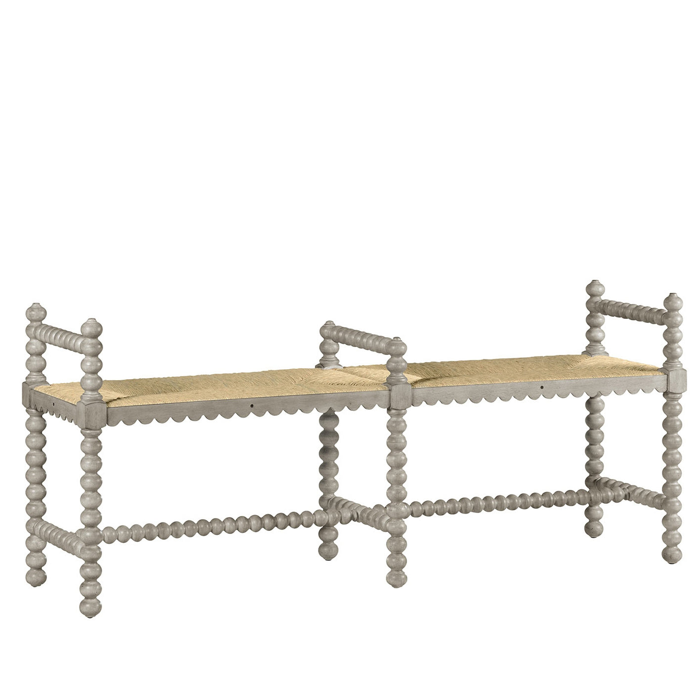 William Yeoward Bellingham Double Bench Country White luxury interiors - EB London product image 1