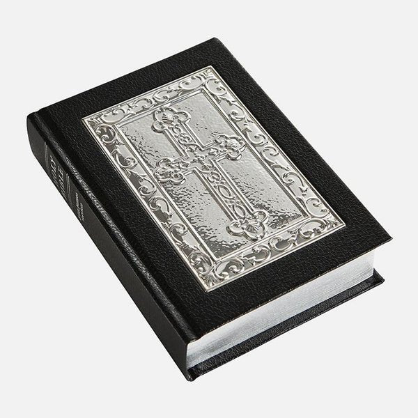 Black Holy Bible Ornate Cross Sterling Silver - Carrs Silver - EB London