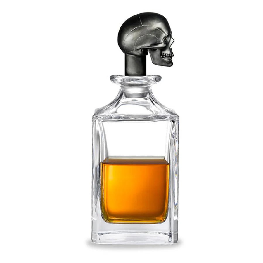 Black Skull Head Spirit Decanter - Deakin & Francis - EB London
