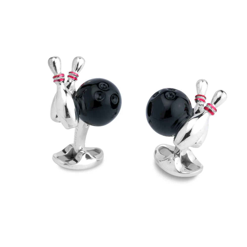 Bowling Ball And Skittles Cufflinks - Deakin & Francis | EB London