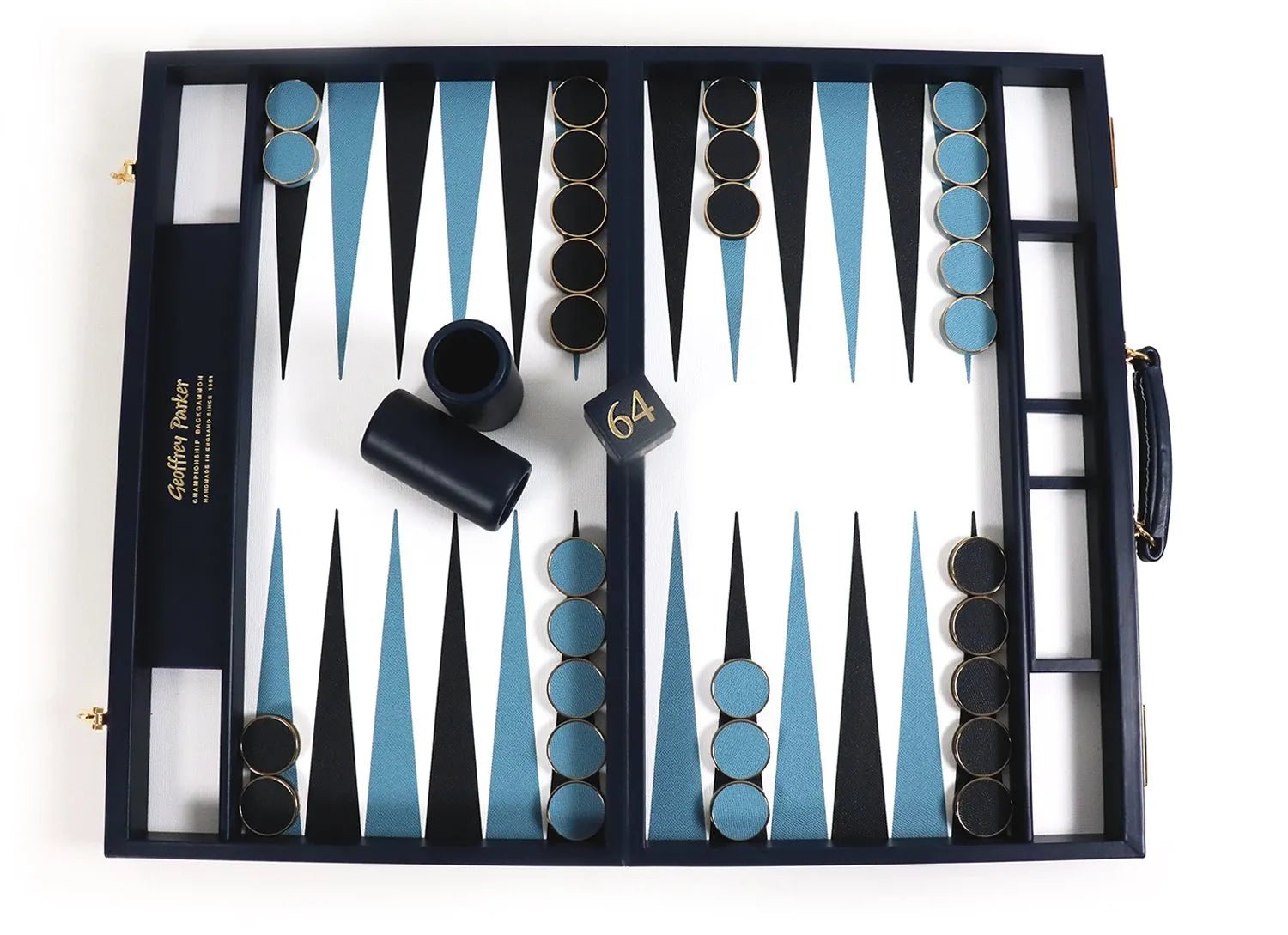 Bridle Hide Backgammon Set - Geoffery Parker - EB London